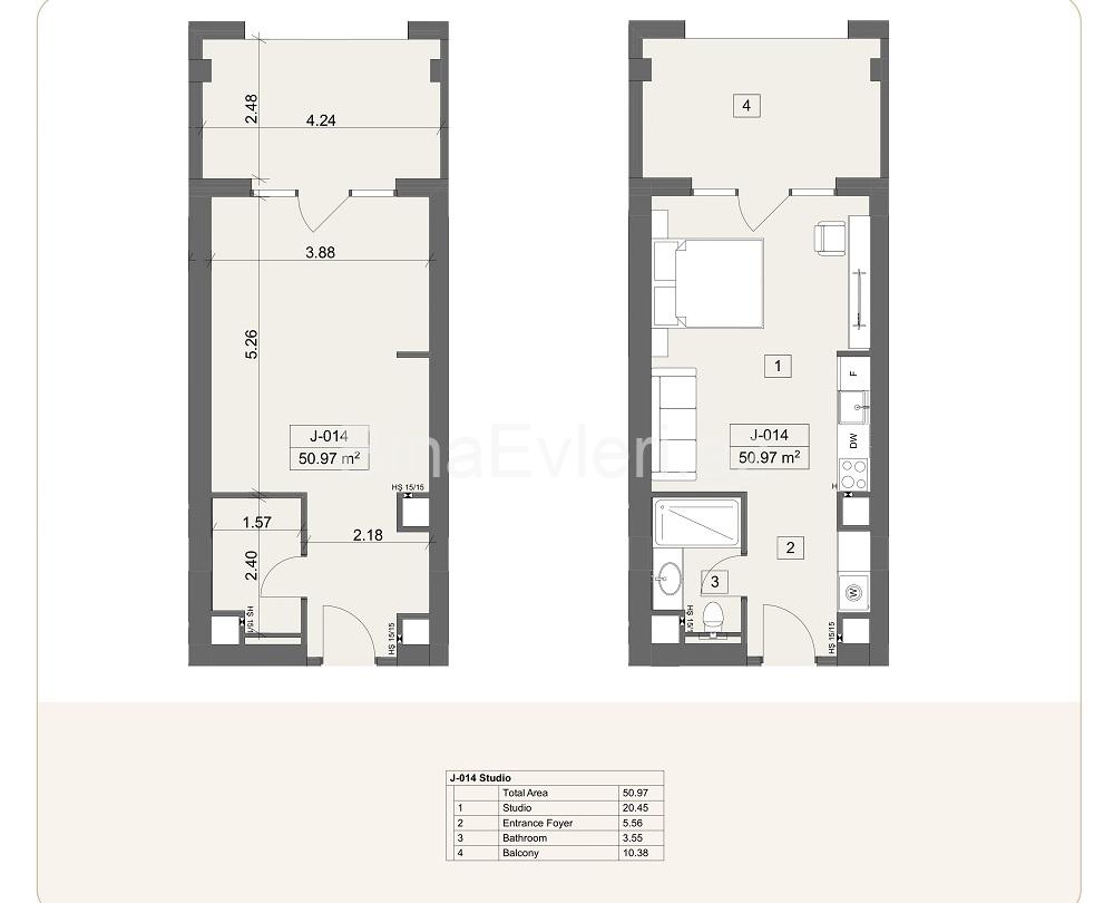 Arabian Ranches binasında 1 otaqlı ev satılır