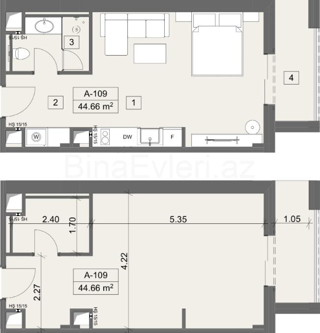 Sea Breeze Bina Evləri Arabian Ranches studiya mənzil