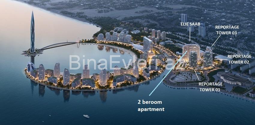 Dəniz mənzərəli 3 otaqlı mənzil almaq | Sea Breeze Elie Saab – Qiymət və fotolar